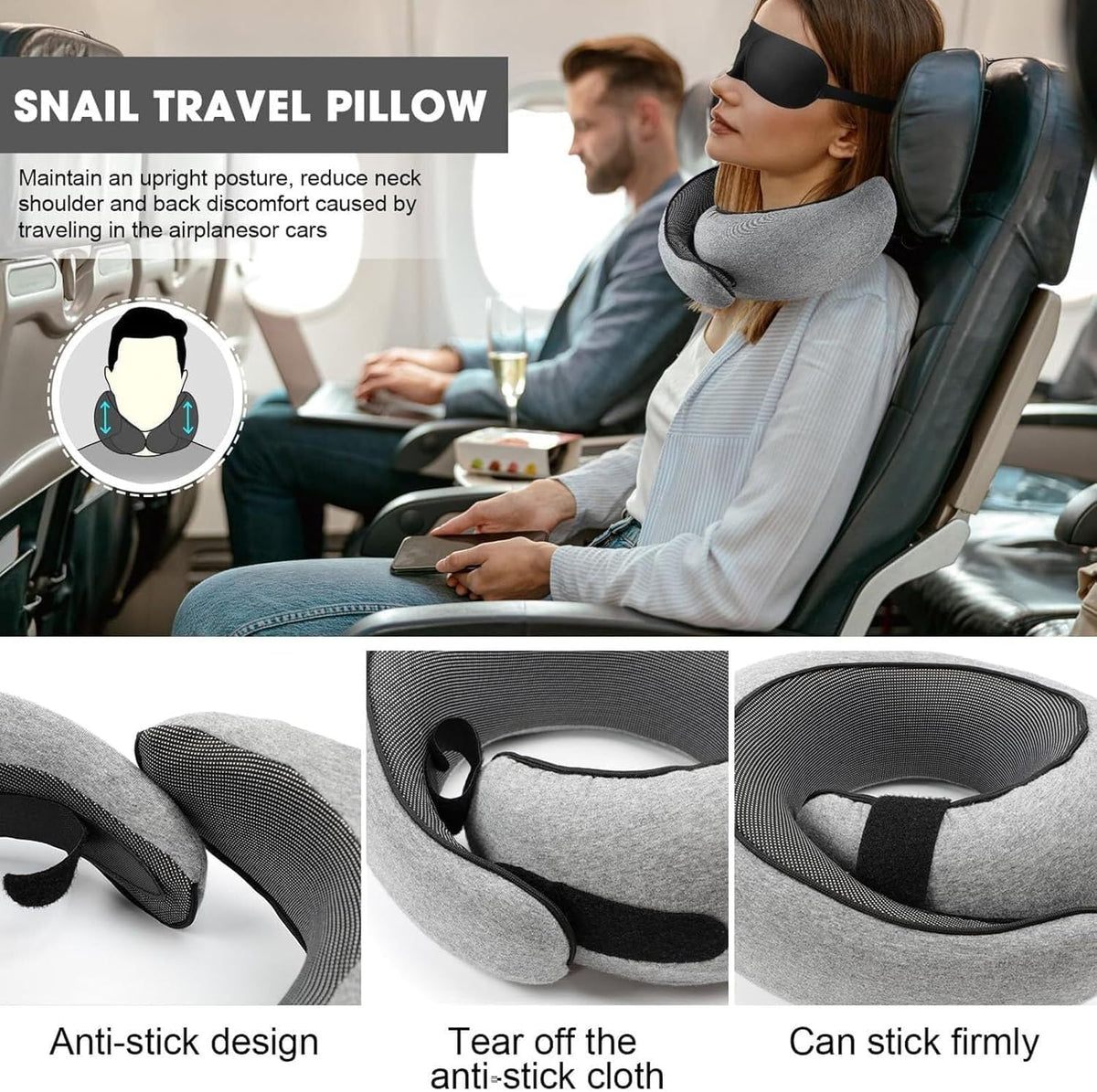 WEERSHUN Travel Pillows for Airplanes