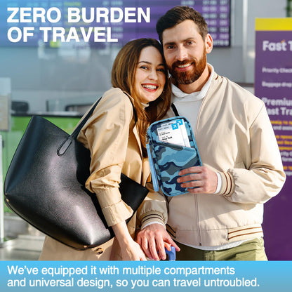 Family RFID Passport Wallet and Travel Organizer