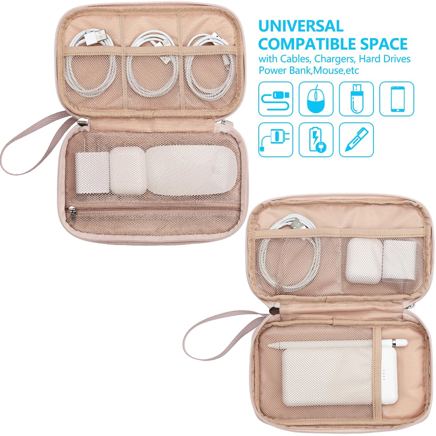 Travel Cord Organizer Case for Cables and Chargers