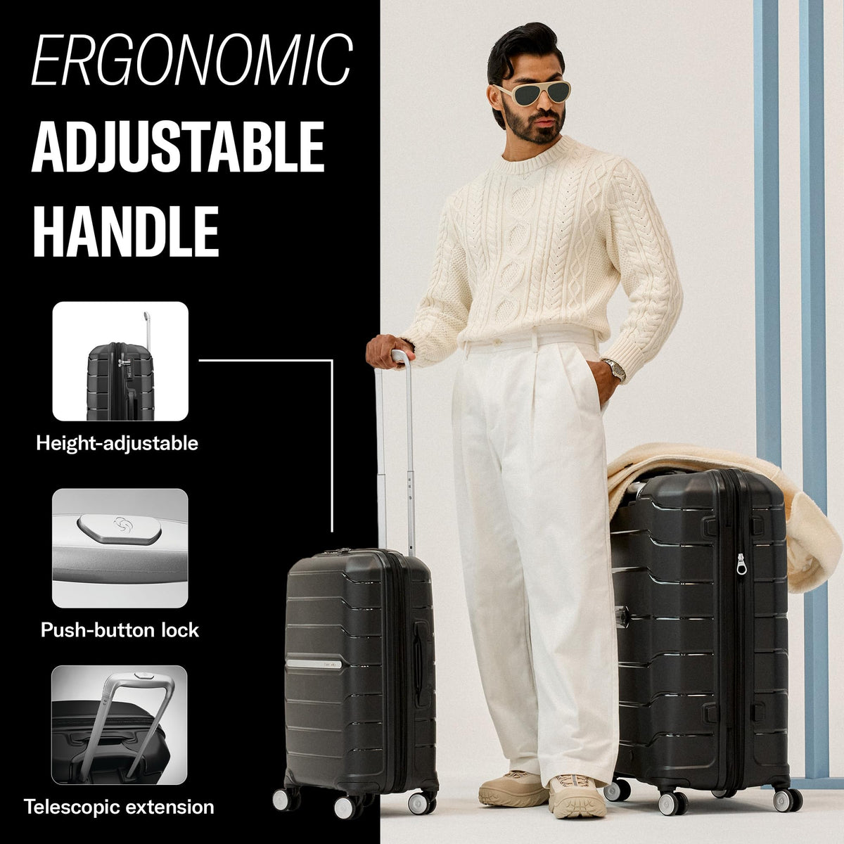 Hardside Expandable Luggage with Double Spinners