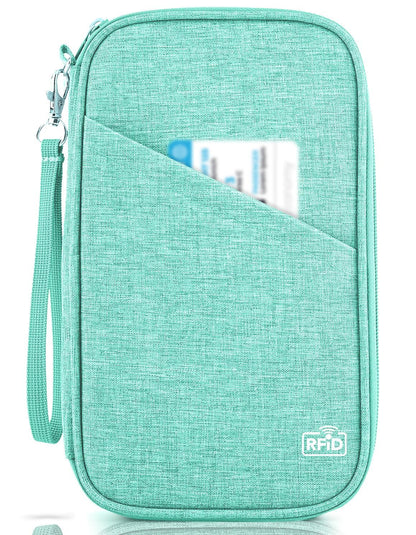 Family RFID Passport Wallet and Travel Organizer