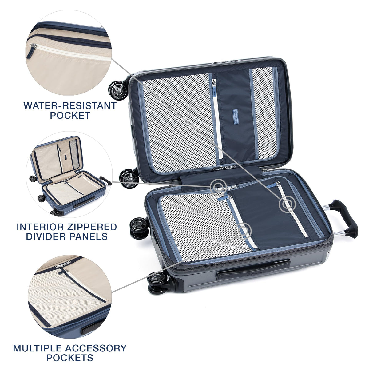 Hardside Spinner Luggage with TSA Lock and Expansion