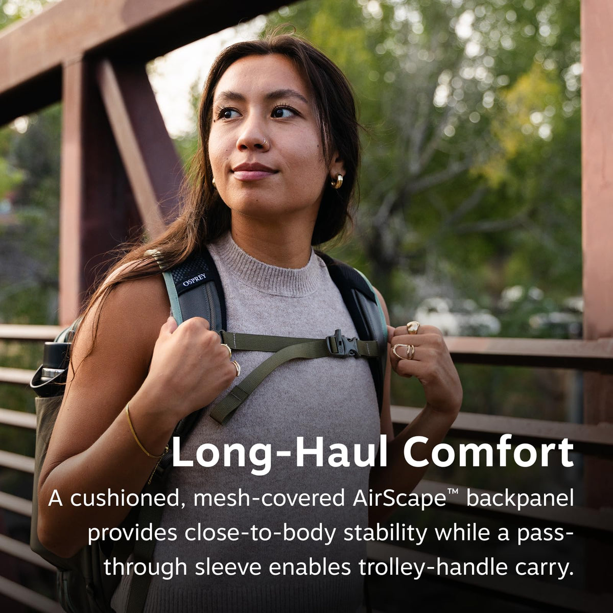 Expandable Travel Backpack with Laptop Sleeve