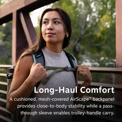 Expandable Travel Backpack with Laptop Sleeve