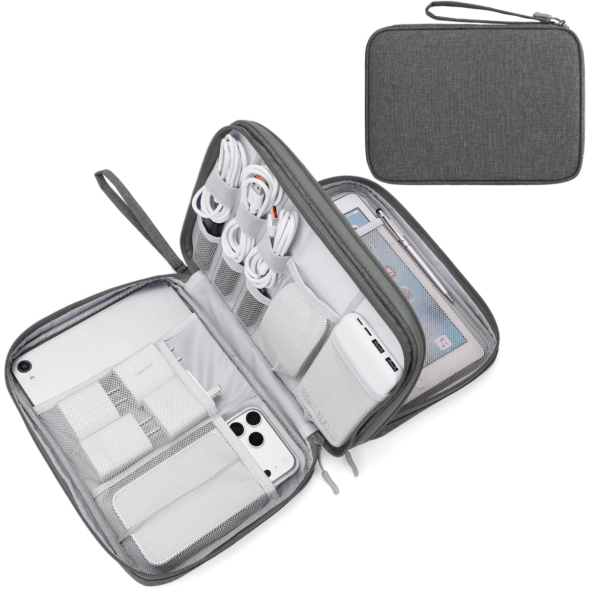 Travel Tech Organizer Pouch for Cables and Accessories
