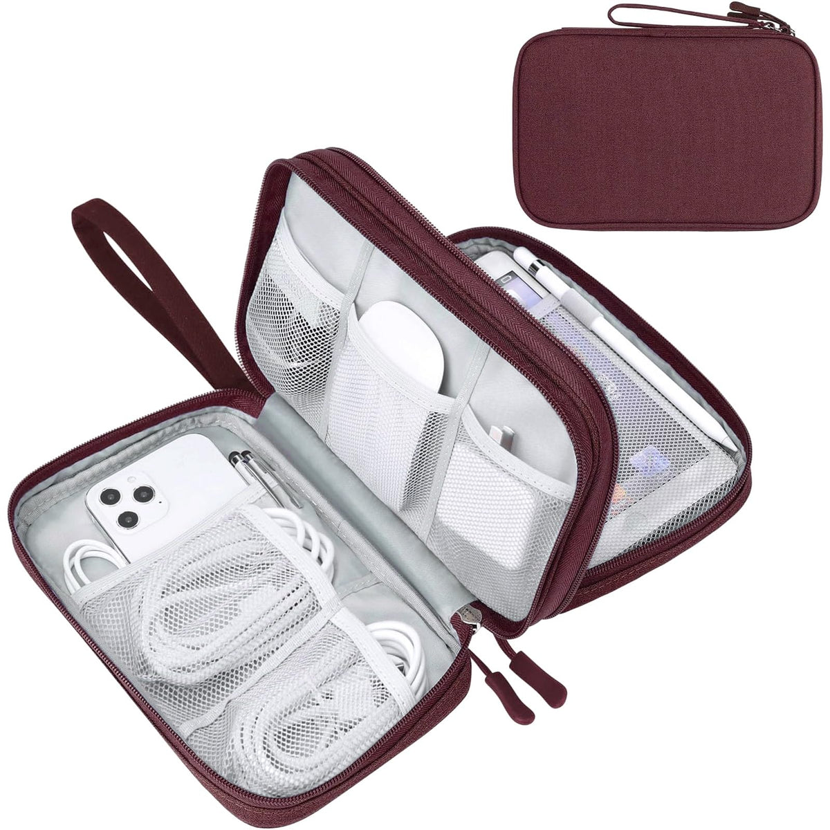 Travel Tech Organizer Pouch for Cables and Accessories