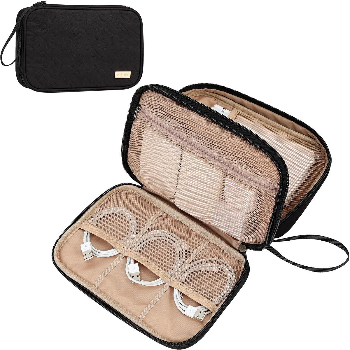 Travel Cord Organizer Case for Cables and Chargers