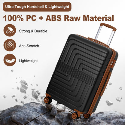 28-Inch Hardside Checked Luggage with Dual Spinners