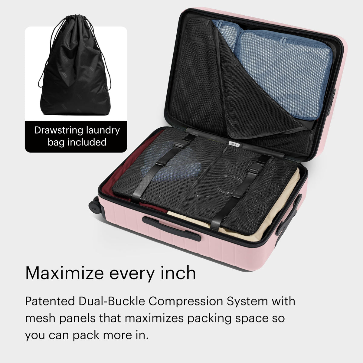 Lightweight Checked Luggage with Spinner Wheels