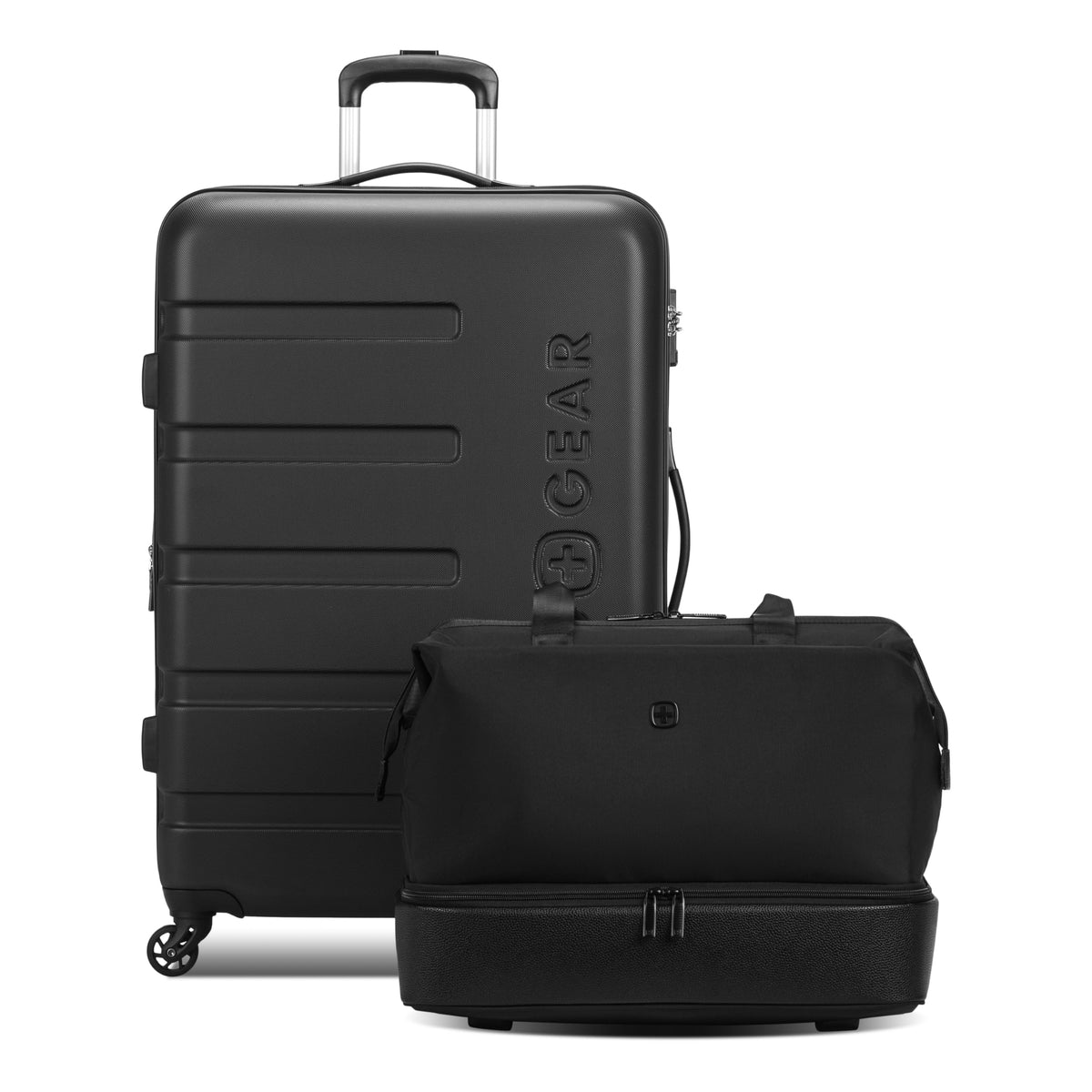 Hardside Carry-On Luggage with Built-In Cupholder
