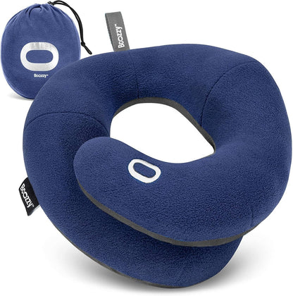 Travel Neck Pillow with Supportive Wrap Design