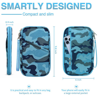 Family RFID Passport Wallet and Travel Organizer