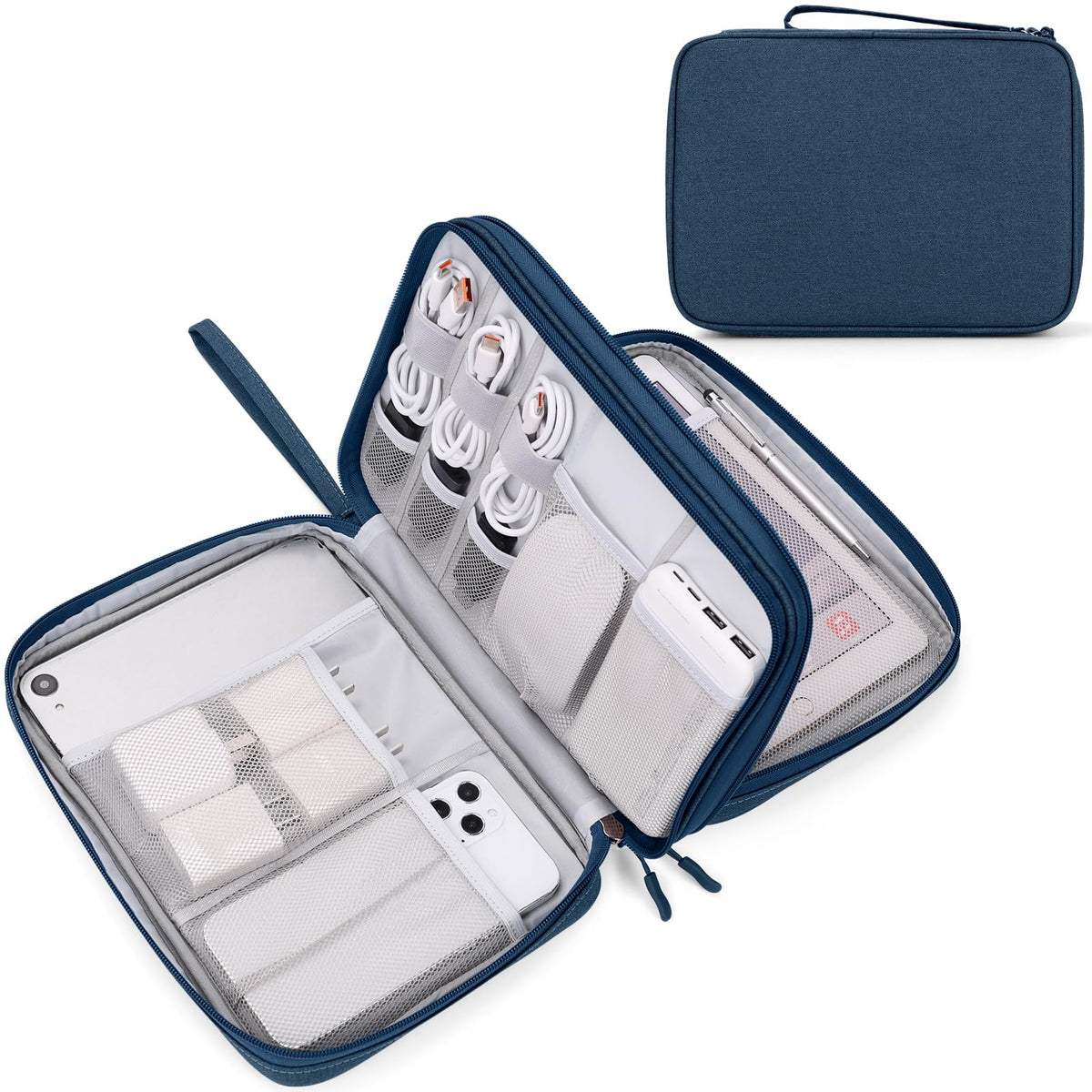 Travel Tech Organizer Pouch for Cables and Accessories