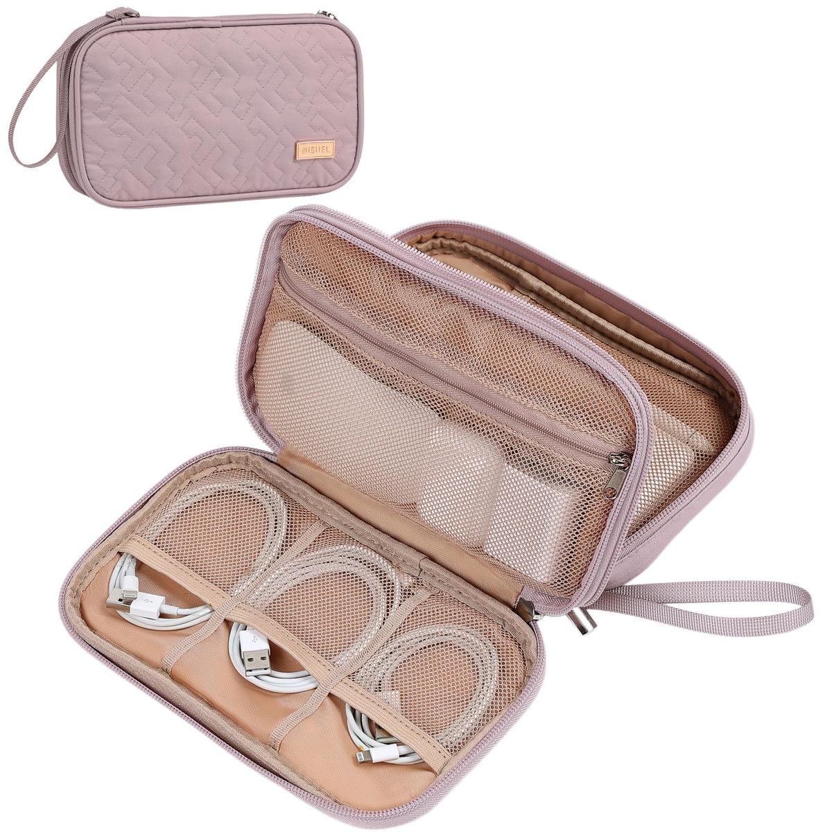 Travel Cord Organizer Case for Cables and Chargers