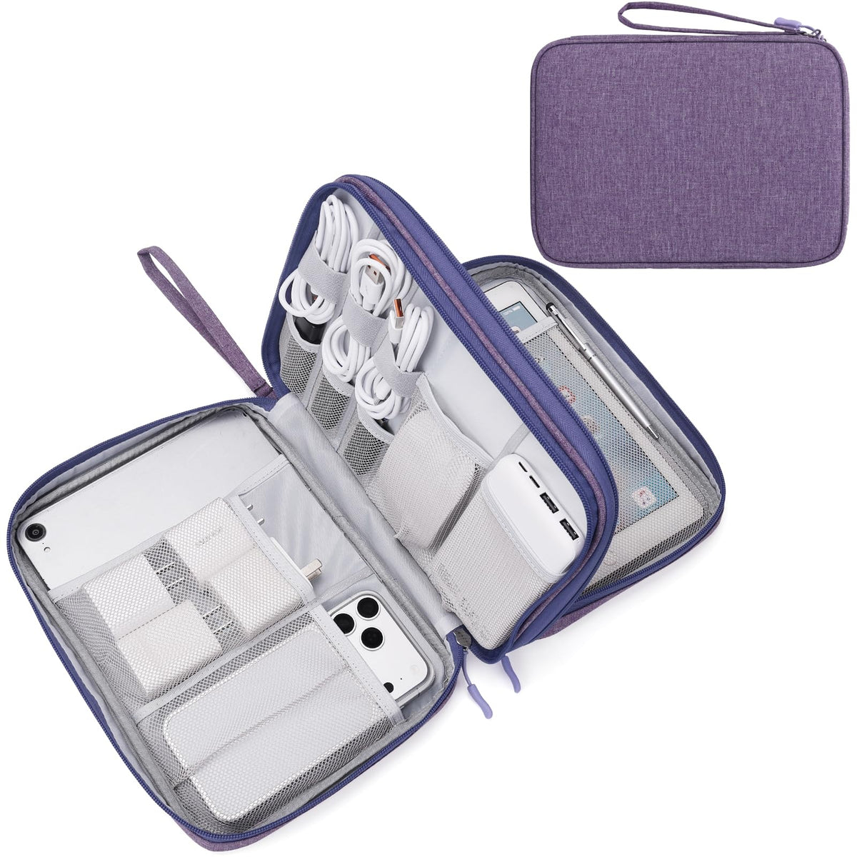 Travel Tech Organizer Pouch for Cables and Accessories