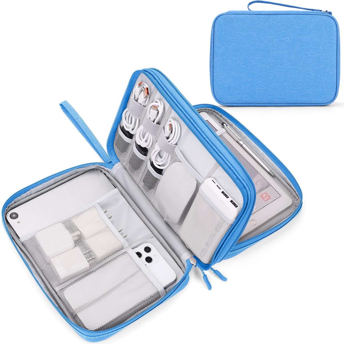 Travel Tech Organizer Pouch for Cables and Accessories