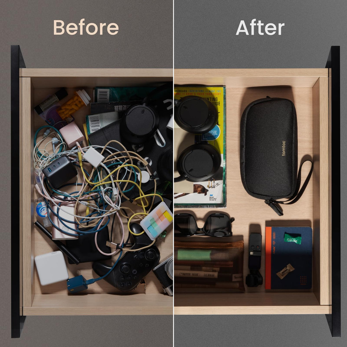 Water-Resistant Tech Organizer for Travel Essentials