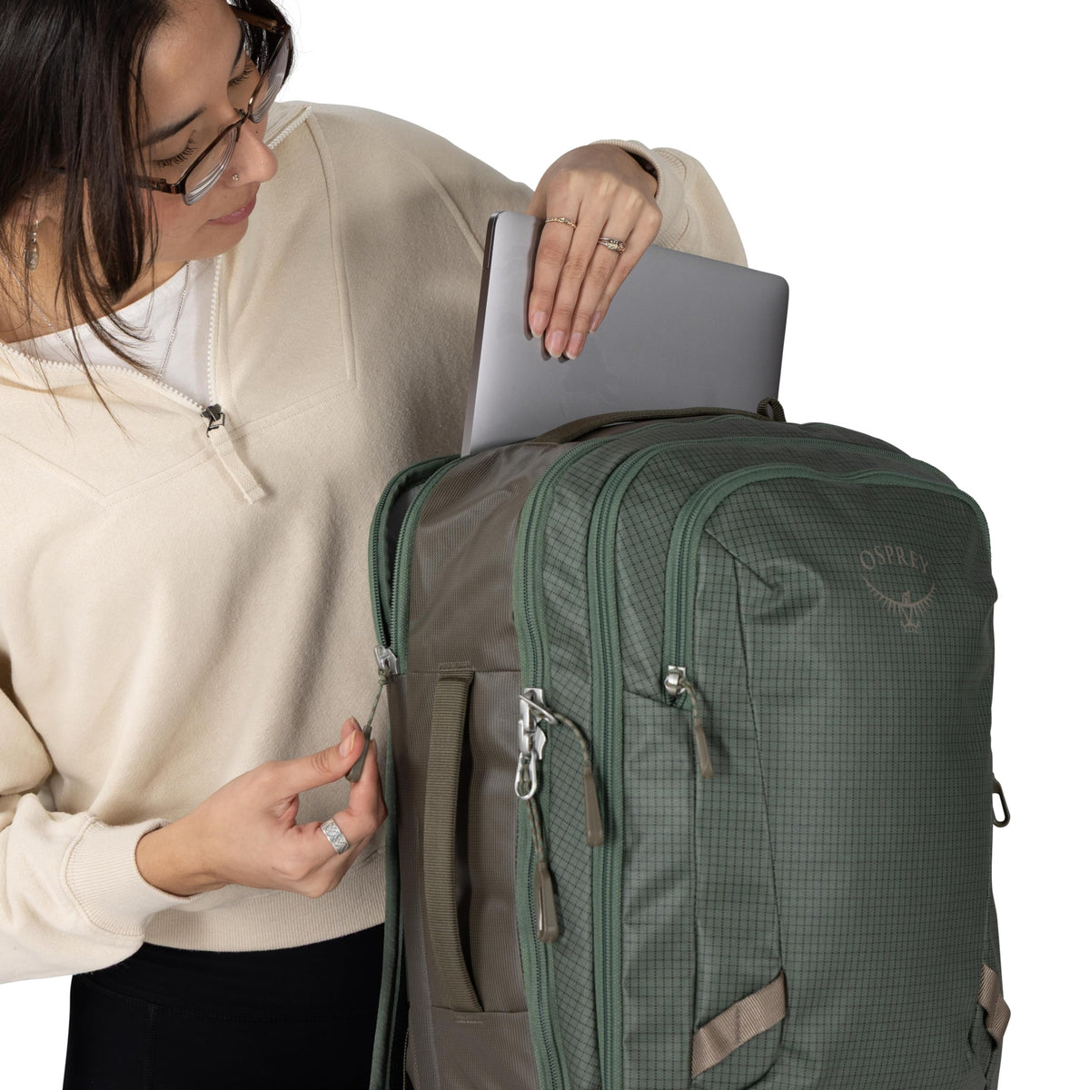 Expandable Travel Backpack with Laptop Sleeve