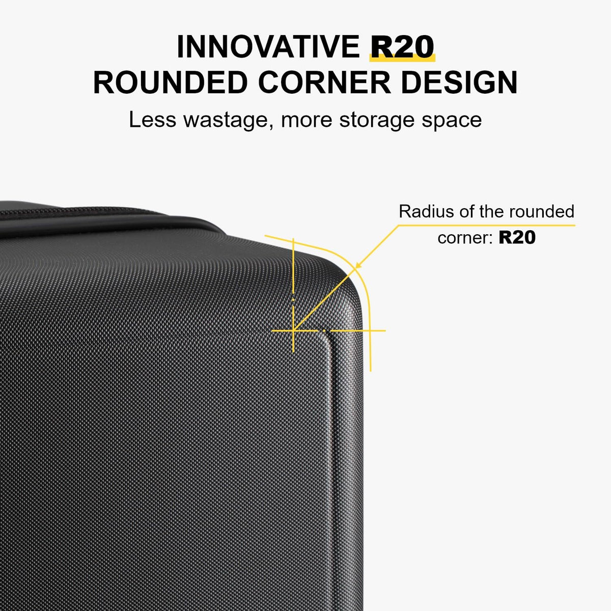 Hardside Spinner Luggage with Luminous Shell Design