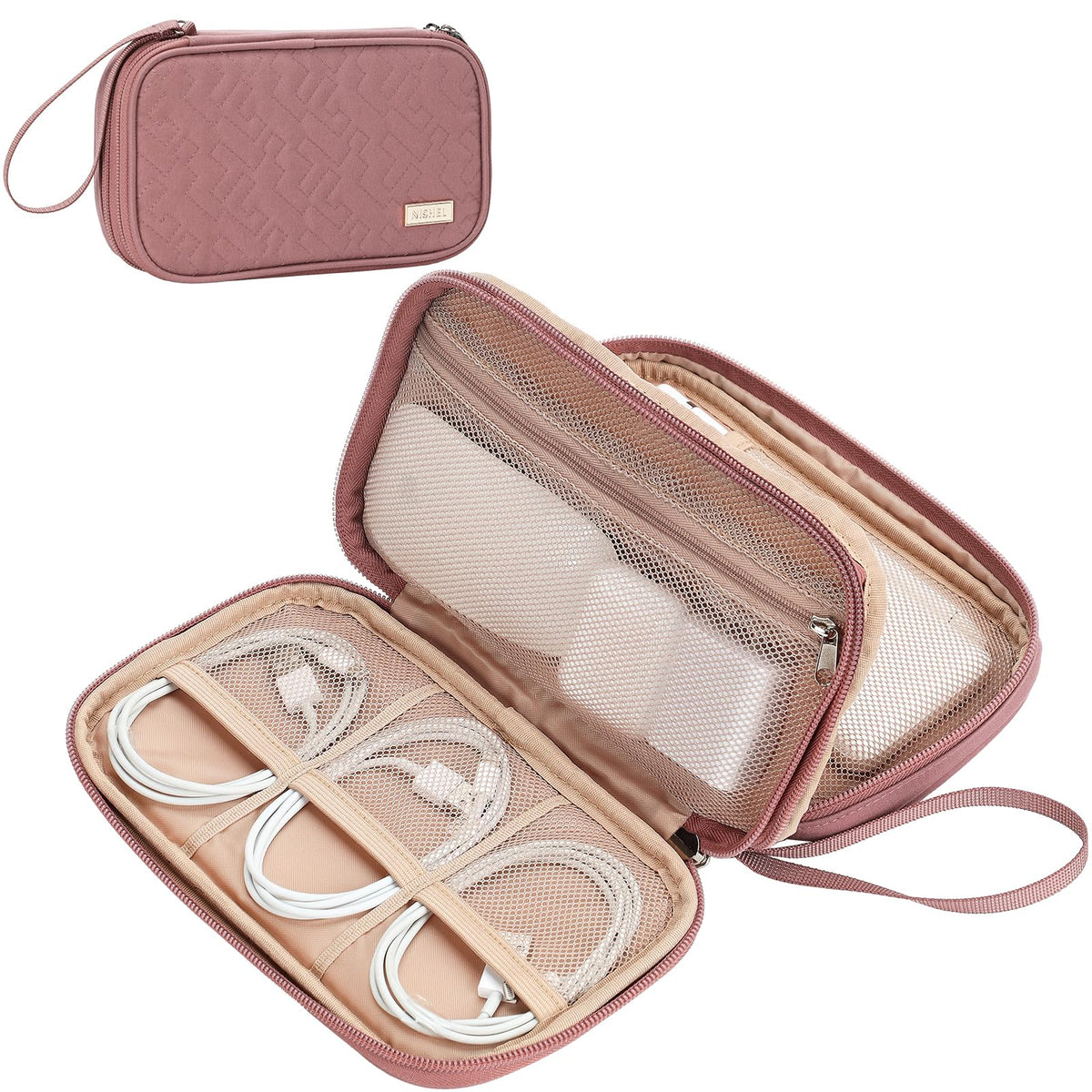 Travel Cord Organizer Case for Cables and Chargers