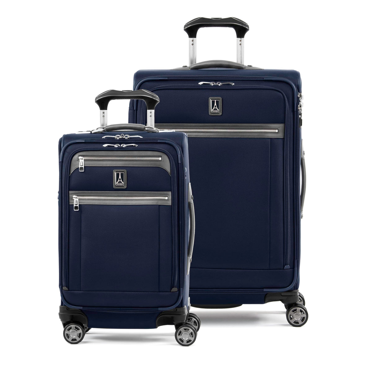Softside Checked Luggage with 8-Wheel Spinner