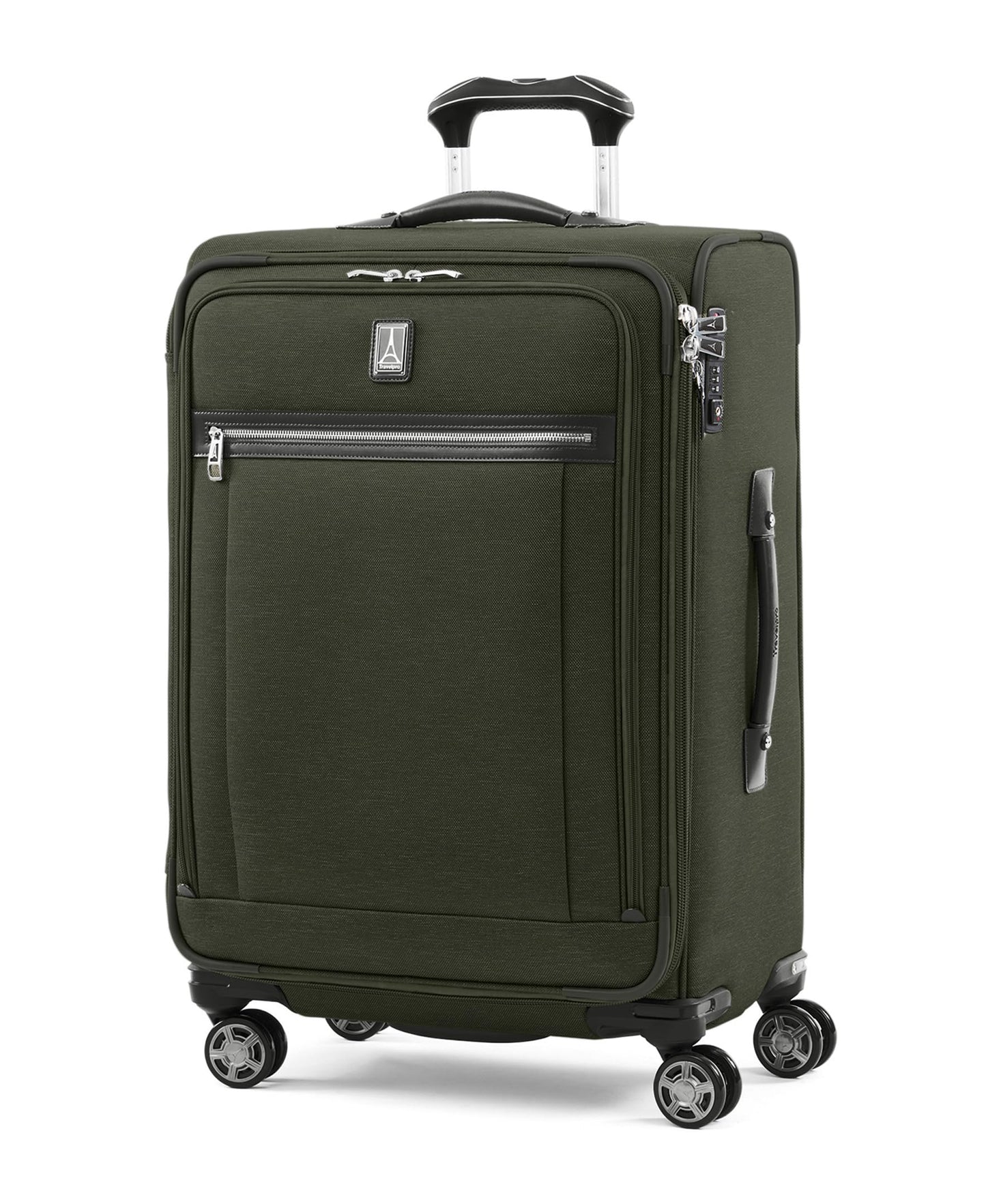 Softside Checked Luggage with 8-Wheel Spinner