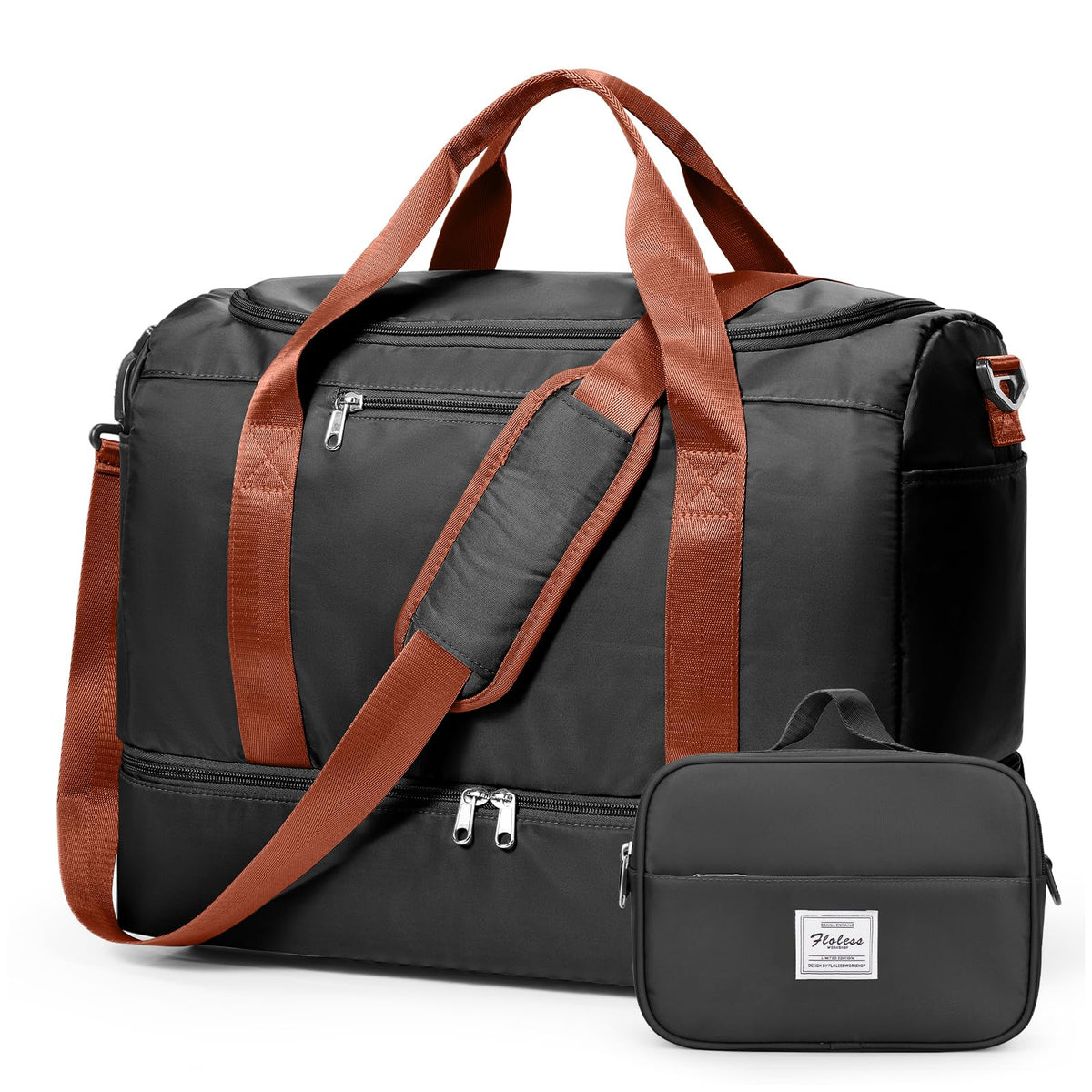 Large Weekender Bag with Shoe Compartment