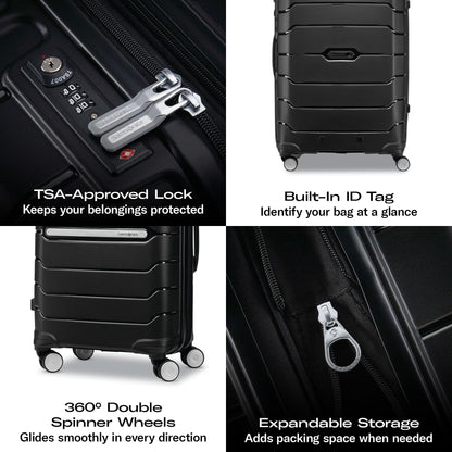 Hardside Expandable Luggage with Double Spinners