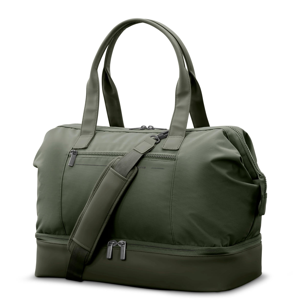 Weekender Bag with Drop-Bottom Compartment