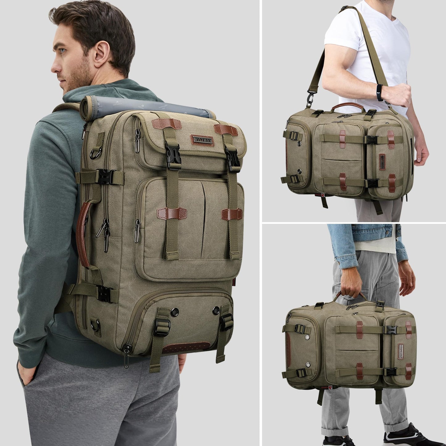 45L Carry-On Travel Backpack with Spacious Design