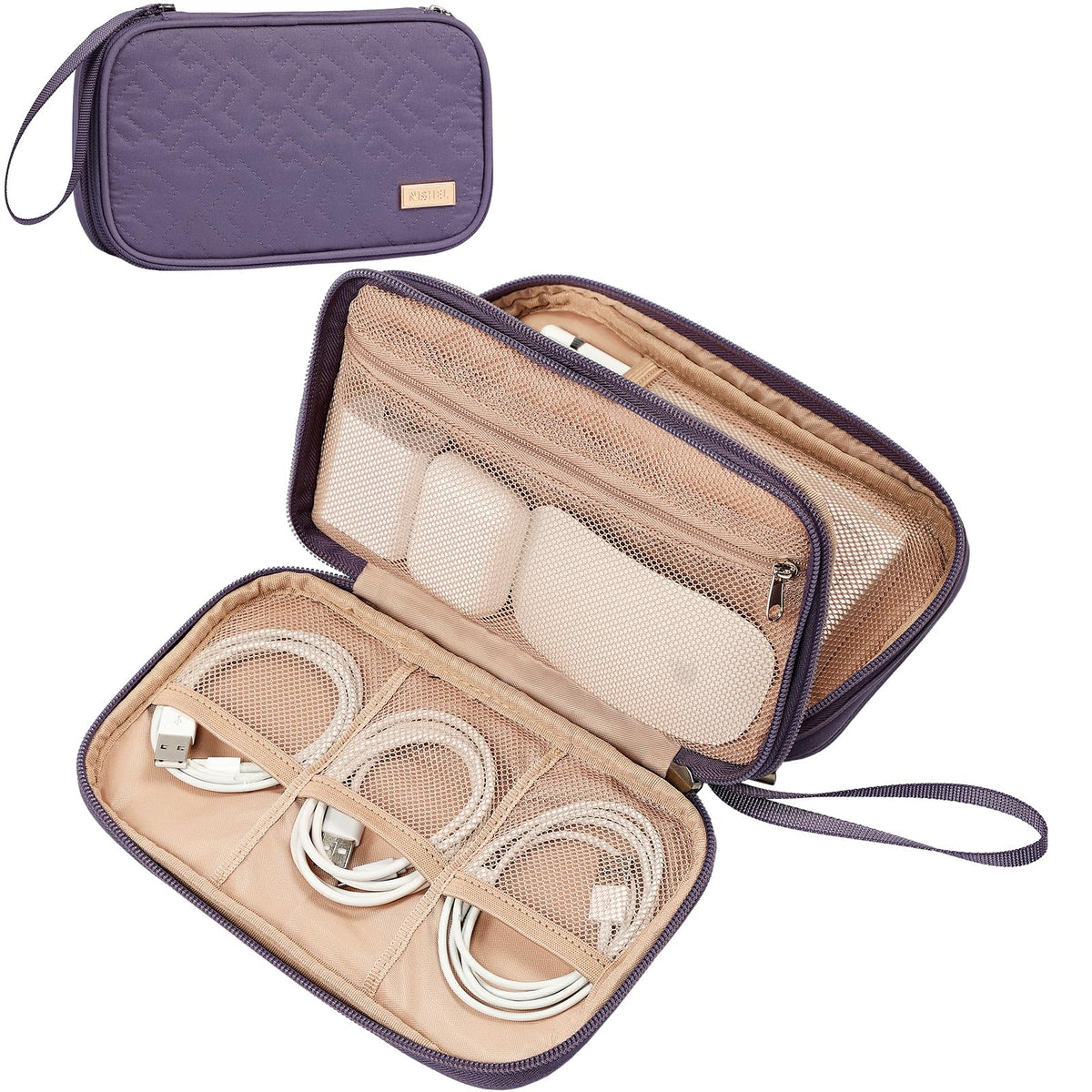 Travel Cord Organizer Case for Cables and Chargers