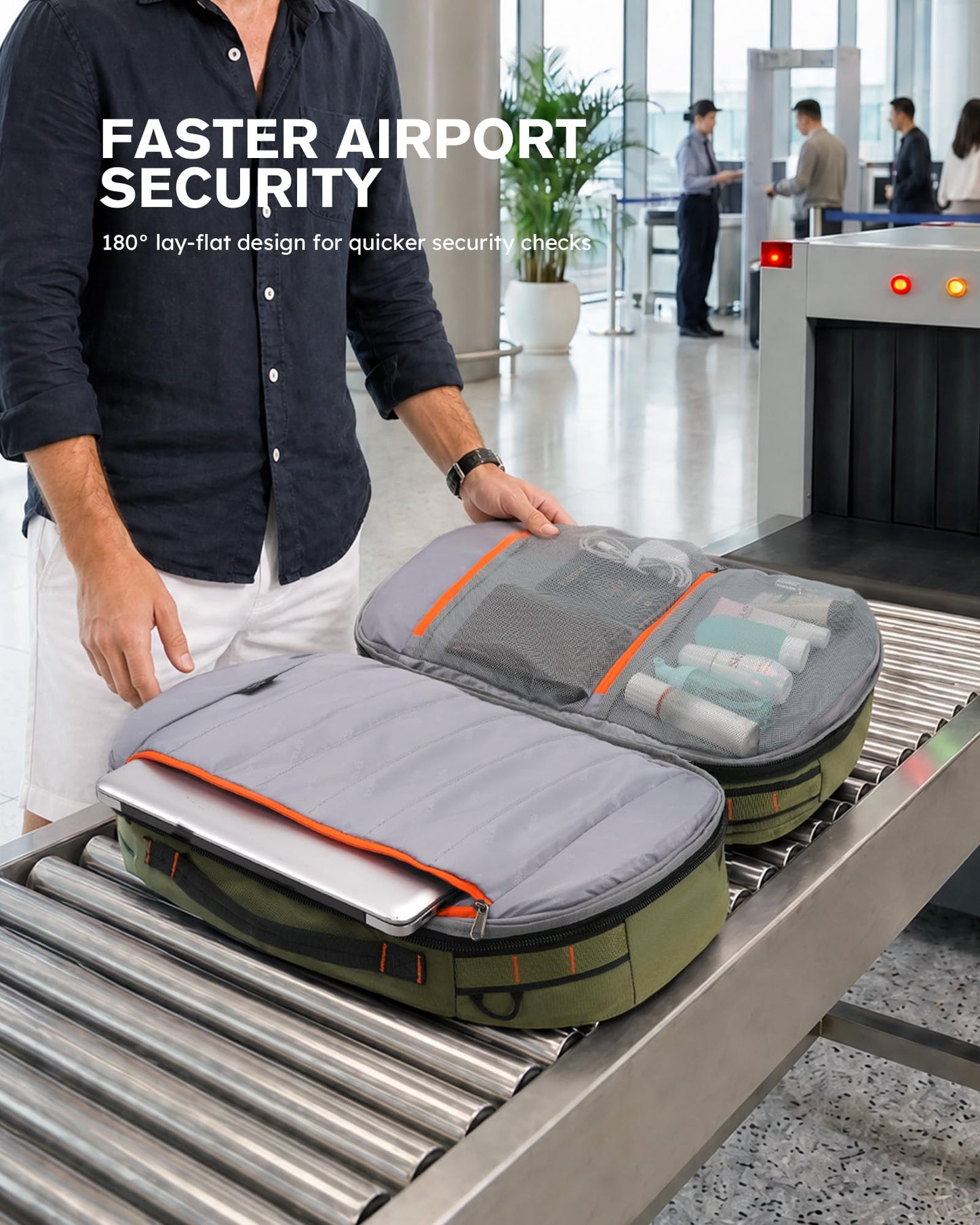 40–50L Travel Backpack with Laptop Compartment