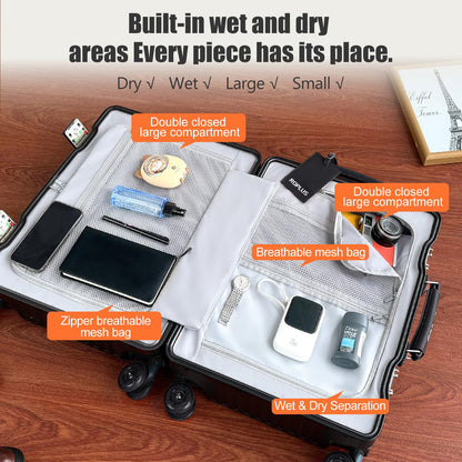 Hardside Luggage with Aluminum Frame