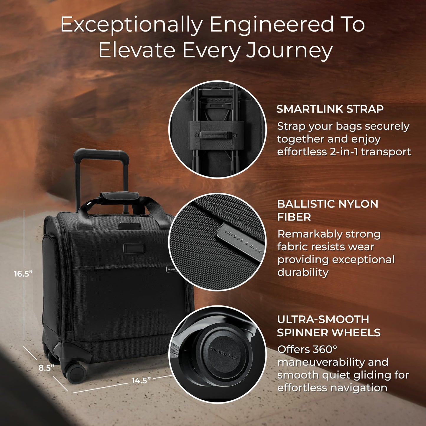 Premium Spinner Luggage with Smooth Rolling Wheels