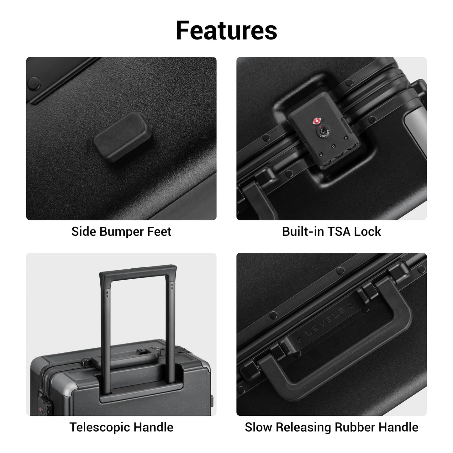 Zipperless Hardshell Luggage with Spinner Wheels