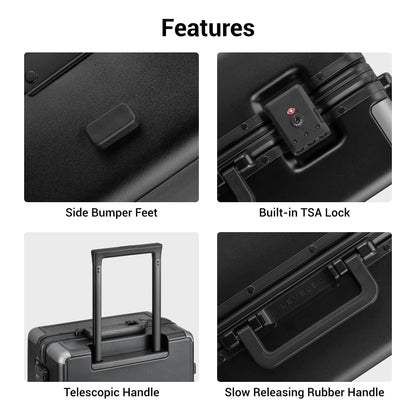 Zipperless Hardshell Luggage with Spinner Wheels