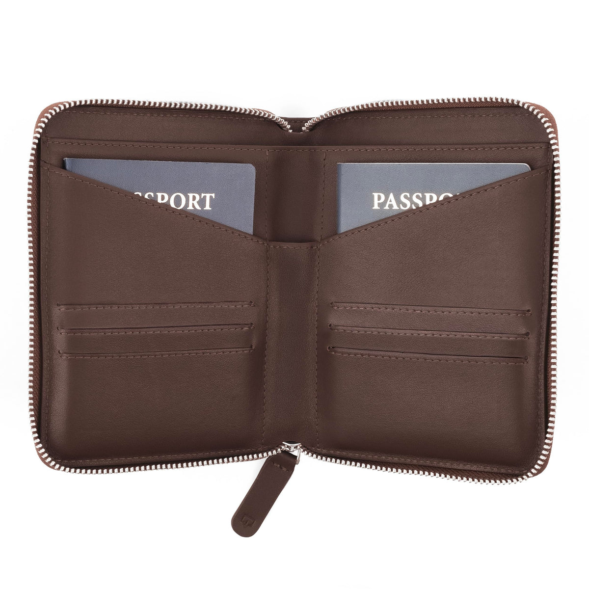 Double Passport Wallet with Travel Document Storage