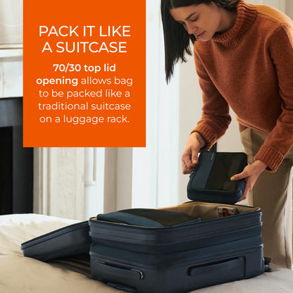Expandable Carry-On Luggage with 360 Spinner Wheels
