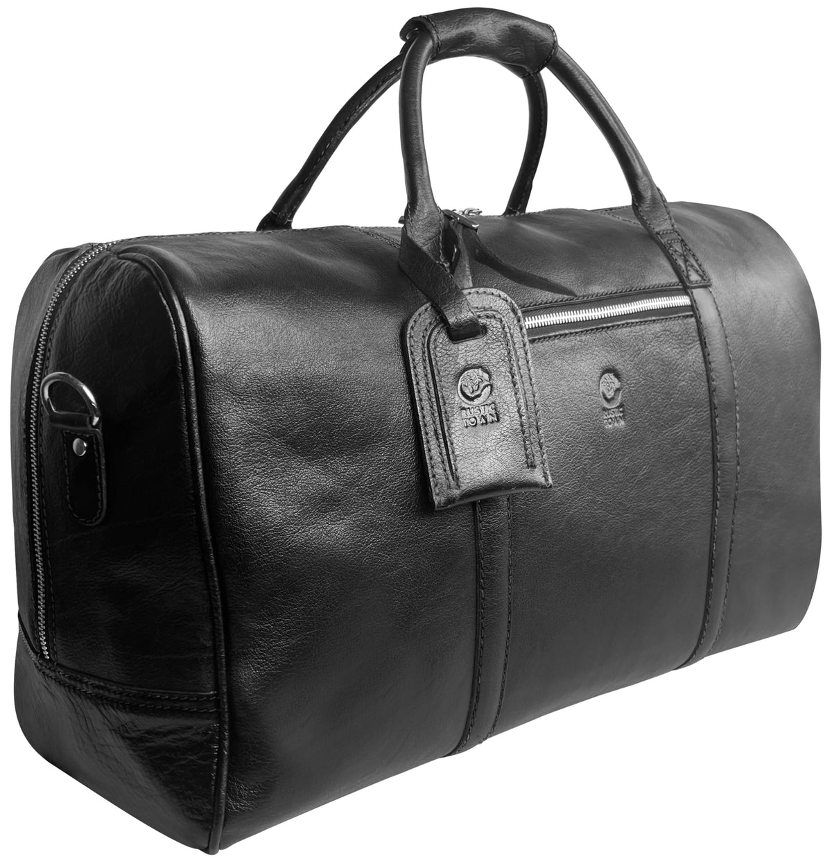Leather Travel Duffle Bag for Underseat Carry-On