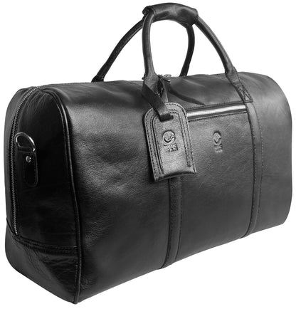 Leather Travel Duffle Bag for Underseat Carry-On