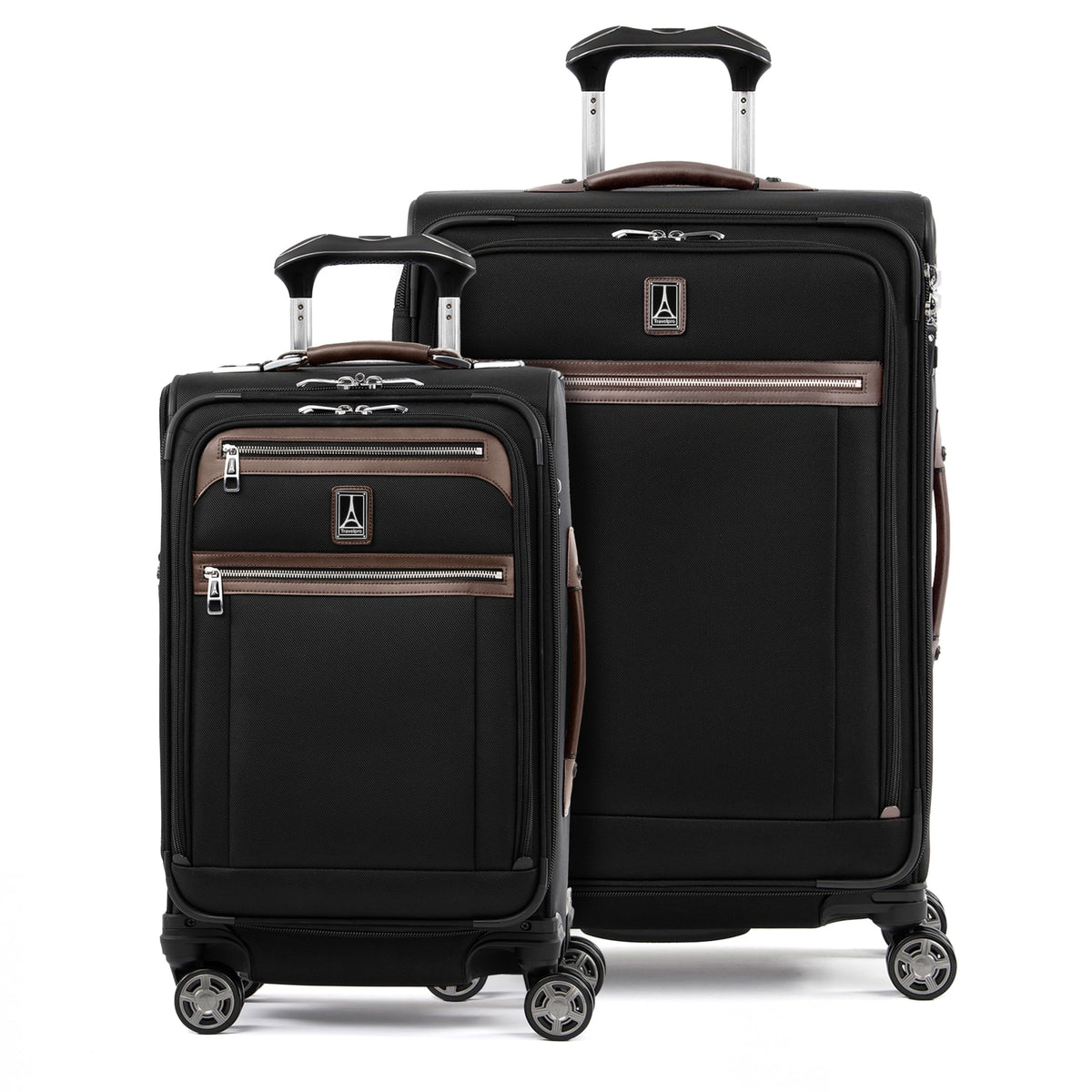 Softside Checked Luggage with 8-Wheel Spinner