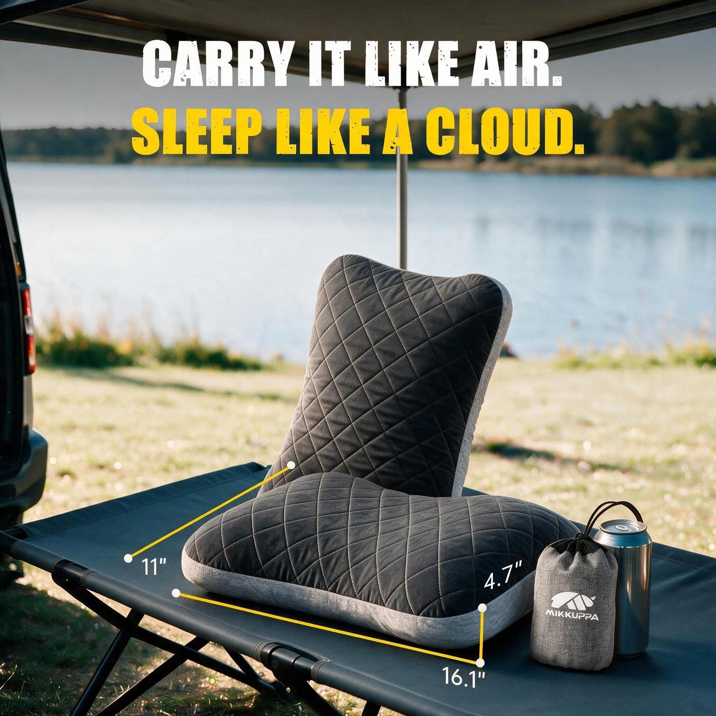 Inflatable Travel Pillow with Compact Camping Design
