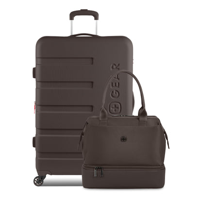 Hardside Carry-On Luggage with Built-In Cupholder