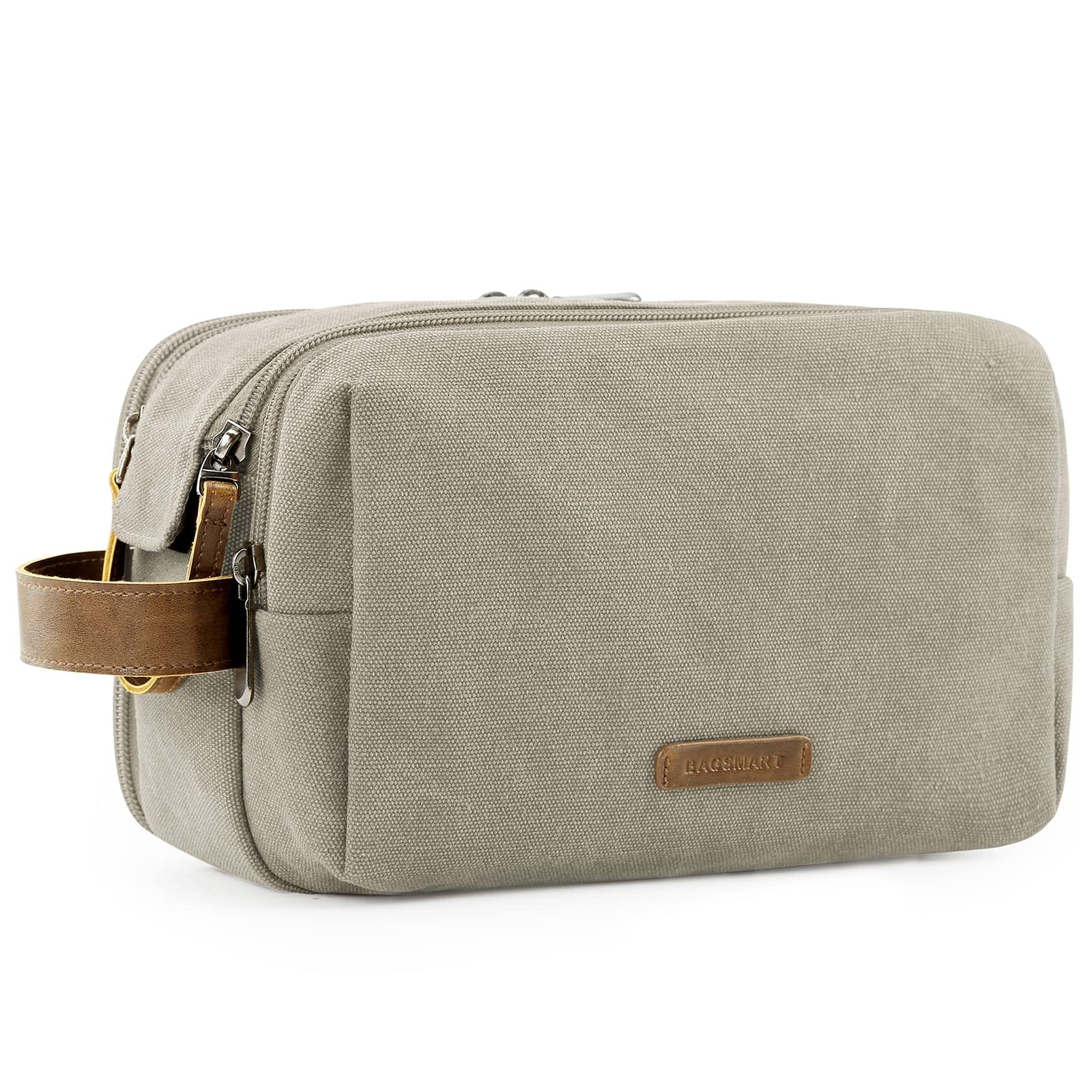 Men's Canvas Toiletry Bag with Water-Resistant Design