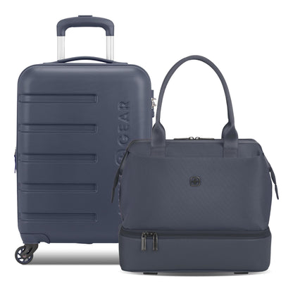 Hardside Carry-On Luggage with Built-In Cupholder