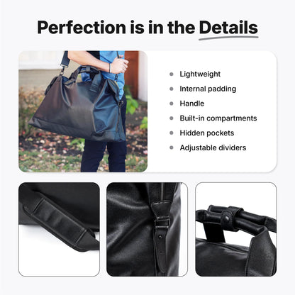 65L Weekender Duffle Bag with Carry-On Design