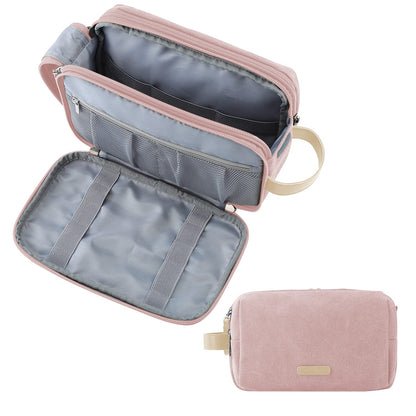 Men's Canvas Toiletry Bag with Water-Resistant Design