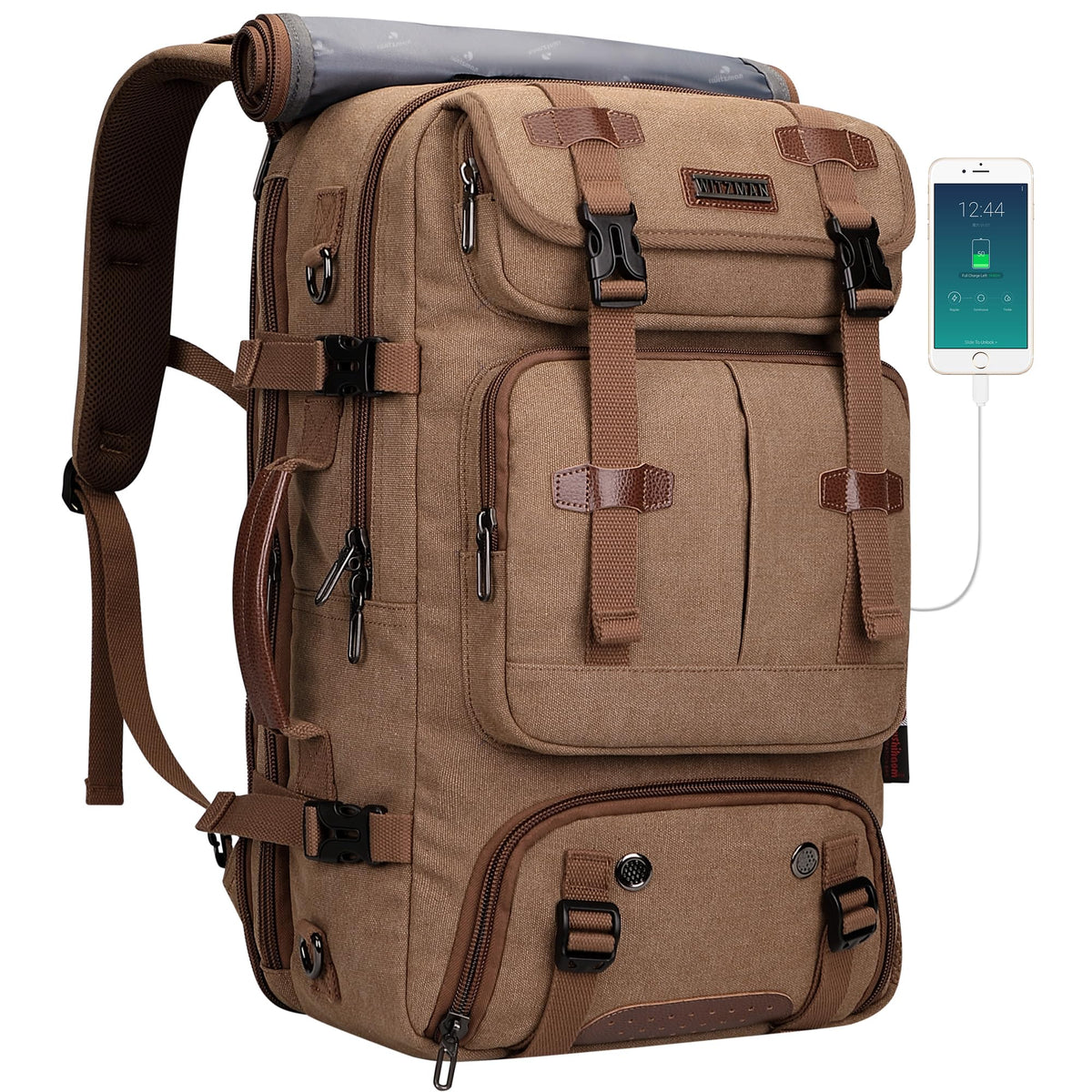 45L Carry-On Travel Backpack with Spacious Design