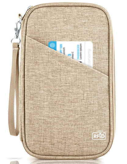 Family RFID Passport Wallet and Travel Organizer