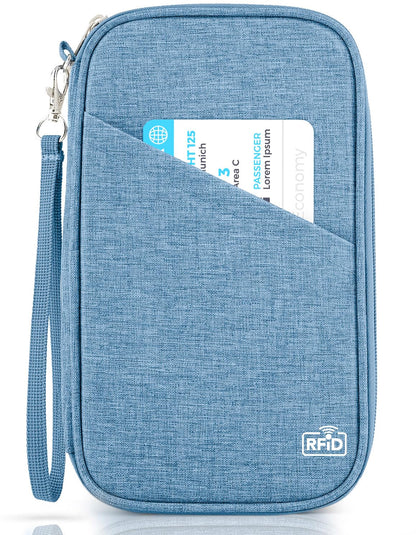 Family RFID Passport Wallet and Travel Organizer